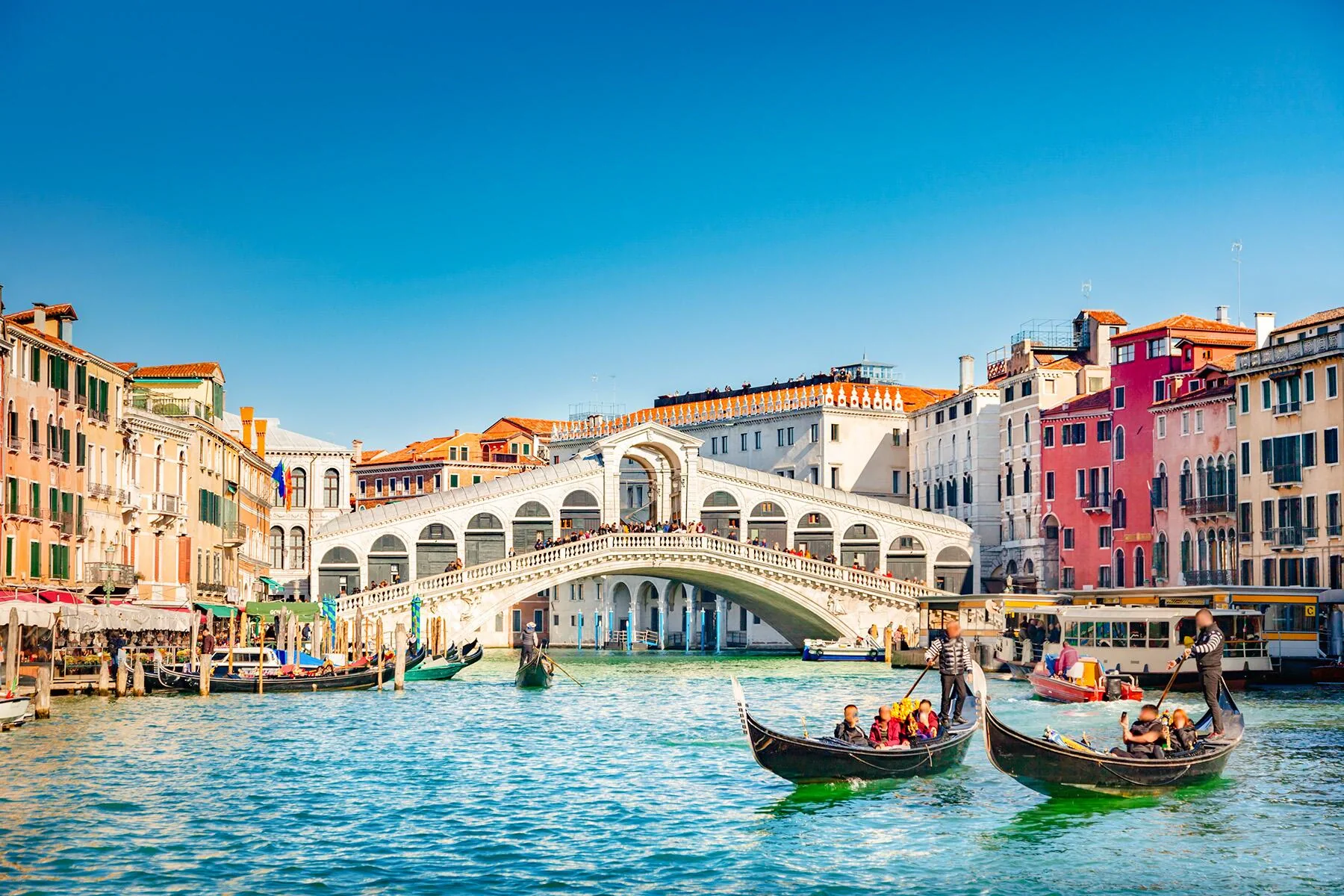 Venice Grand Canal, historic palaces and lagoon cityscape in Italy