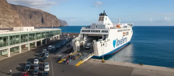 Fred. Olsen Express ferry at Agaete in Gran Canaria