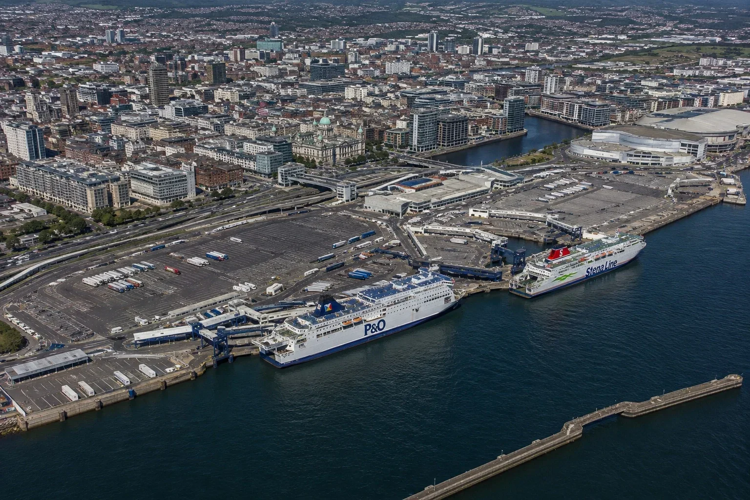 Belfast passenger ferry terminal and harbour
