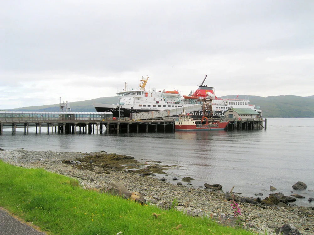 Craignure ferry harbour on the Isle of Mull
