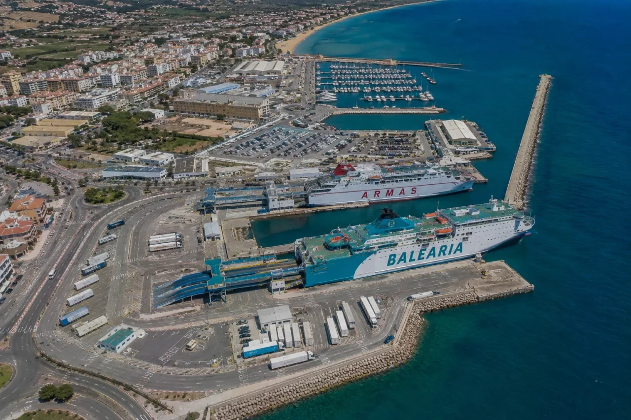 Dénia passenger ferry terminal and marina on Spain’s Costa Blanca