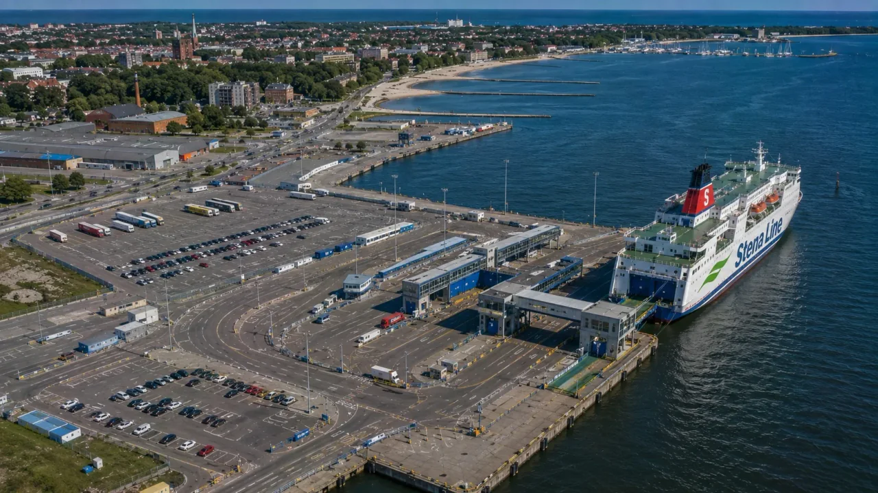 Stena Line passenger ferry terminal at Liepaja, Latvia