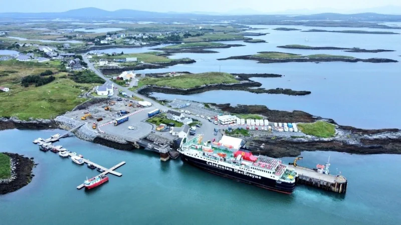 Lochmaddy ferry harbour in North Uist