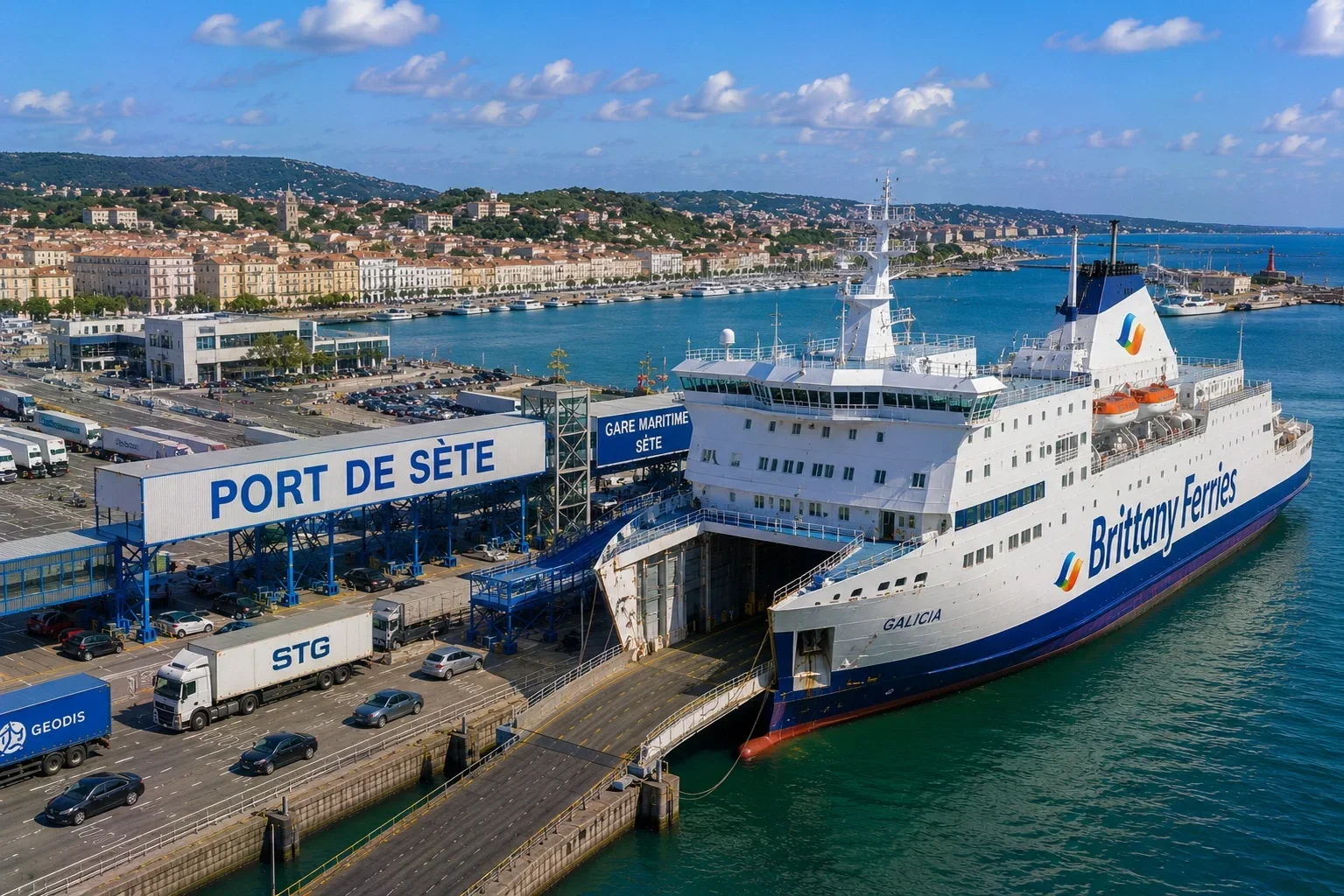 Sète ferry port
