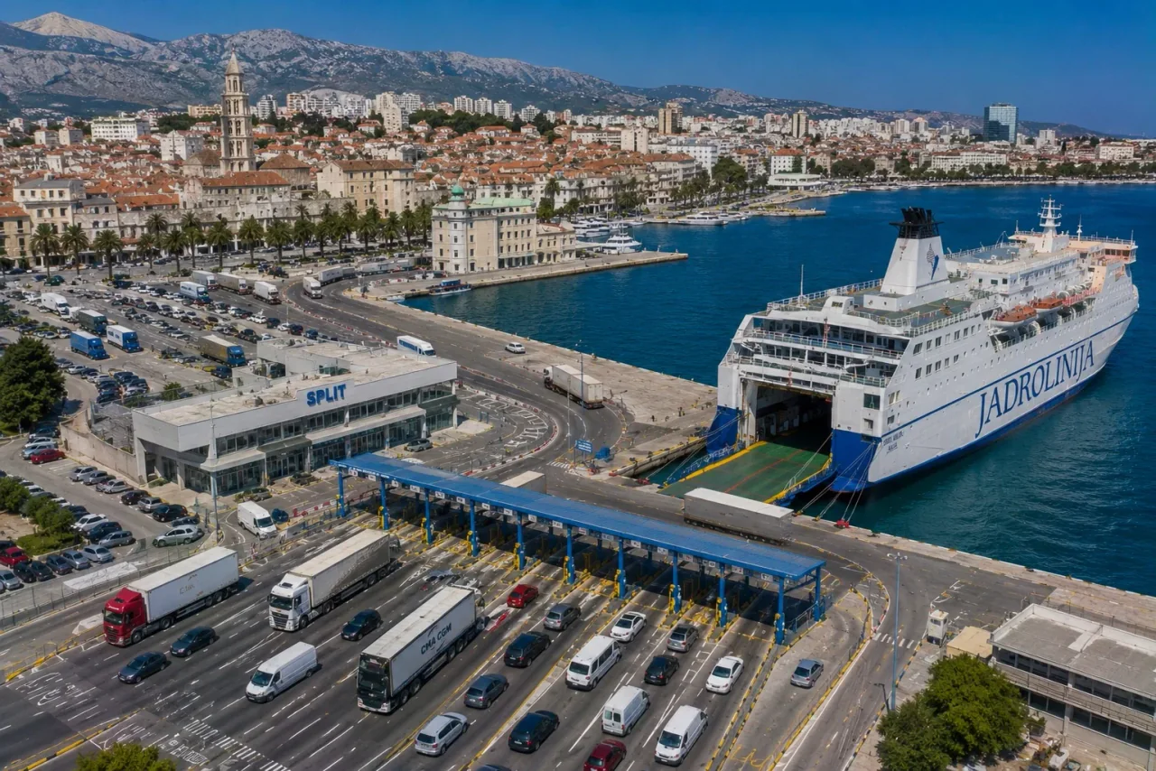 Jadrolinija ferry at Split passenger port