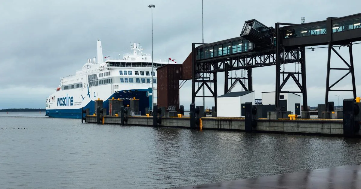 Vaasa ferry port in Finland