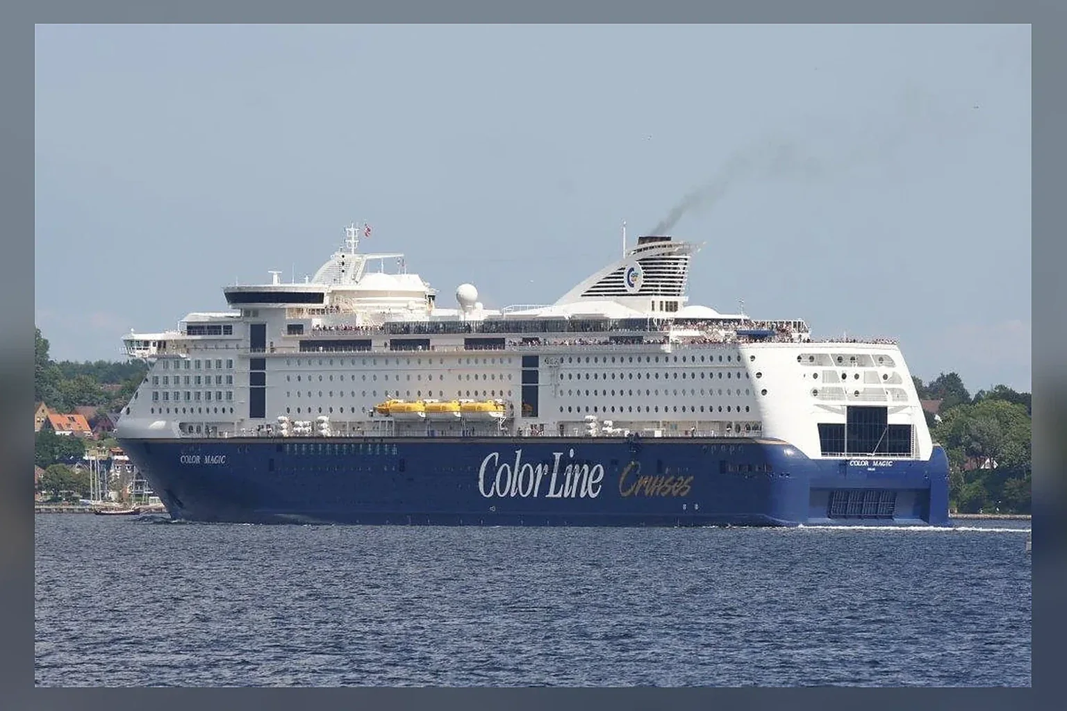 Color Line ferry sailing between Scandinavia and continental Europe