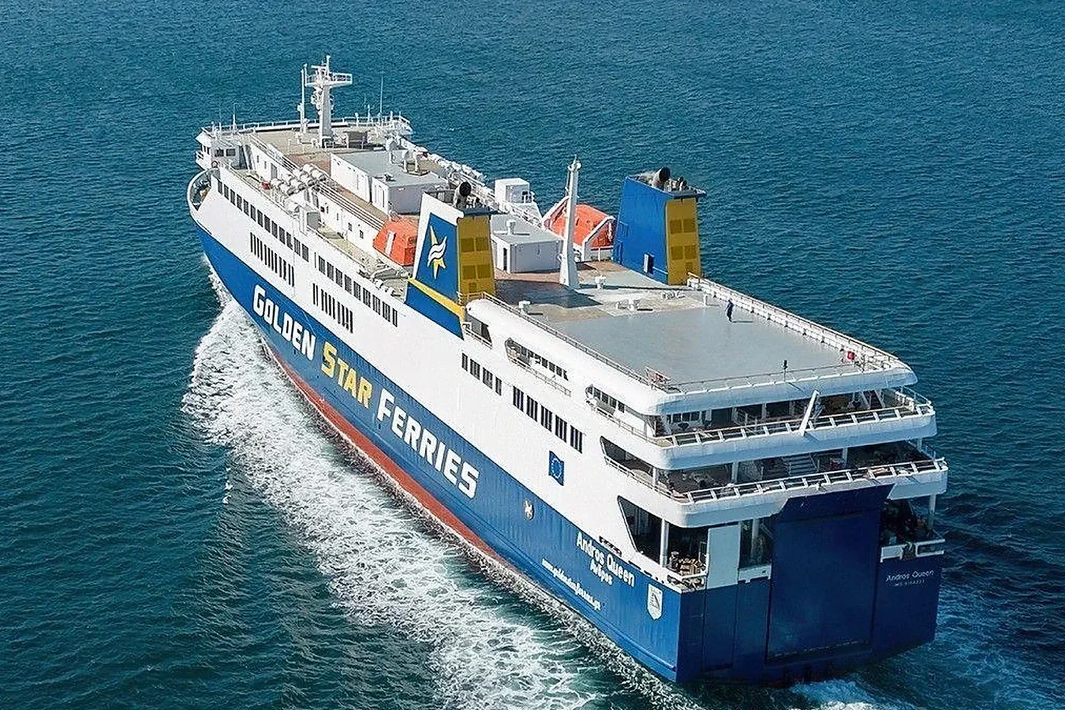 Golden Star Ferries passenger and vehicle ferry serving the Cyclades