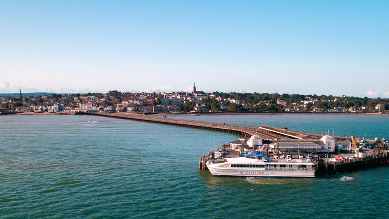 Wightlink FastCat serving Ryde Pier Head