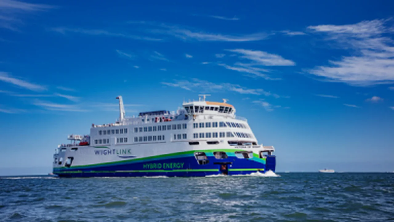 Victoria of Wight ferry on the Solent