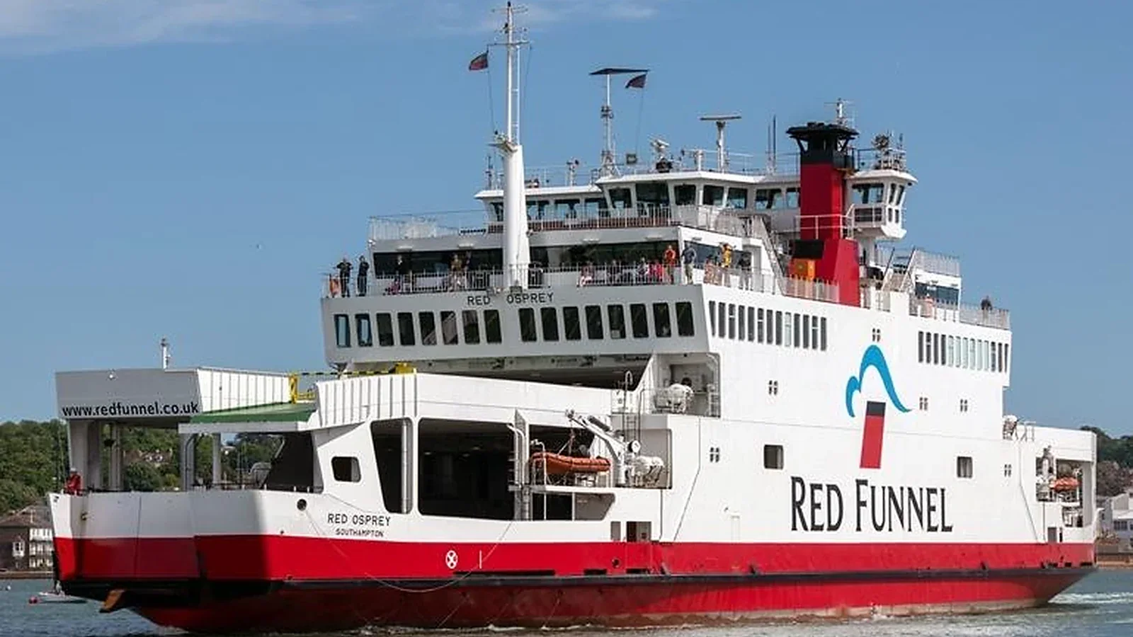 Red Funnel vehicle ferry serving East Cowes